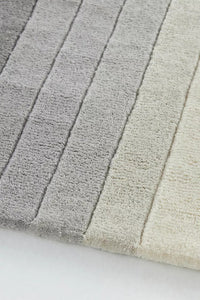 Gradient Hand Tufted Striped Rug Multiple Colors