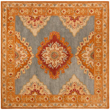 Load image into Gallery viewer, Vintage Hand Tufted Rug Medallion Floral Classic Design Multicolor 8x10
