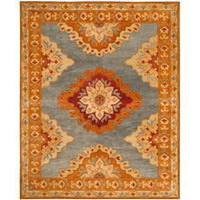 Load image into Gallery viewer, Vintage Hand Tufted Rug Medallion Floral Classic Design Multicolor 8x10 | RUG ROOT
