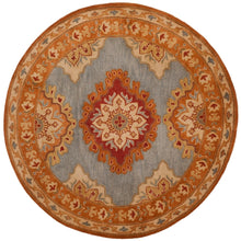 Load image into Gallery viewer, Vintage Hand Tufted Rug Medallion Floral Classic Design Multicolor 8x10
