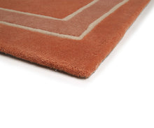 Load image into Gallery viewer, RUG ROOT Modern Minimalist Hand Tufted Rug in Terracotta with Abstract Hand Design
