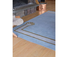 Load image into Gallery viewer, RUG ROOT Modern Hand Tufted Rug Minimalist Design Light Blue Color 9x12
