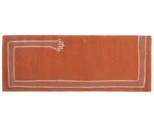 Load image into Gallery viewer, RUG ROOT Modern Minimalist Hand Tufted Rug in Terracotta with Abstract Hand Design
