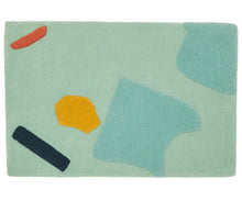 Load image into Gallery viewer, Minimalist Hand Tufted Rug with Abstract Design in Light Green by RUG ROOT
