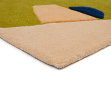 Load image into Gallery viewer, Modern Hand Tufted Rug Minimalist Design Olive Green Color Carpet
