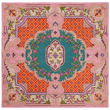 Load image into Gallery viewer, Vintage Hand Tufted Rug Medallion Floral Classic Design 9x12 Perfect for bedroom
