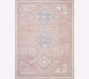 Handwoven Jute & Wool Flatweave Dhurrie Rug for Living Room, Bedroom & Entryway