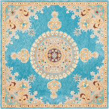 Load image into Gallery viewer, Vintage Hand Tufted Rug Medallion Design Carpet For Living Room, Bedroom
