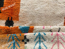 Load image into Gallery viewer, Handcrafted Moroccan Azilal Rug | Warm Hues &amp; Playful Tribal Design

