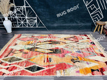 Load image into Gallery viewer, Symbolic Tapestry | Vintage Boujad Rug | Moroccan Tribal Design
