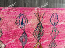 Load image into Gallery viewer, Moroccan Blush | Artistic Large Boujaad Rug in Pink | Handwoven Berber Wool
