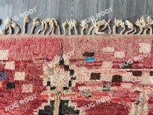 Load image into Gallery viewer, Unique Moroccan Rug | Vintage Red Wool with Abstract Berber Art
