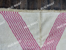 Load image into Gallery viewer, Moroccan Pink Diamond Dream | Handwoven Beni Ourain Rug with Modern Flair
