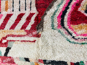 Timeless Moroccan Boujaad | Vintage Rug with Bohemian Flair