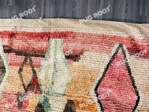 Symbolic Tapestry | Vintage Boujad Rug | Moroccan Tribal Design