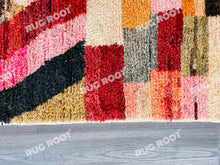 Load image into Gallery viewer, Handcrafted Moroccan Artistry | Colorful Boucherouite Rug with Upcycled Textiles
