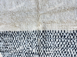 Bohemian Minimalism | Handwoven Moroccan Rug | Solid Berber Wool