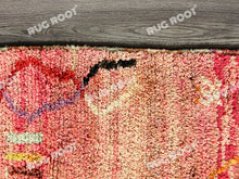 Load image into Gallery viewer, Geometric Moroccan Artistry | Handwoven Azilal Rug in Warm Pink Tones
