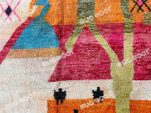 Load image into Gallery viewer, Handcrafted Moroccan Azilal Rug | Warm Hues &amp; Playful Tribal Design
