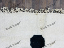 Load image into Gallery viewer, Abstract Dreams | Large Handwoven Moroccan Beni Ourain Rug in Pure White Wool

