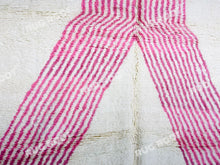 Load image into Gallery viewer, Moroccan Pink Diamond Dream | Handwoven Beni Ourain Rug with Modern Flair
