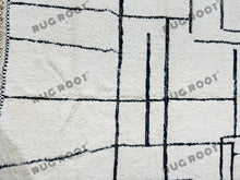 Load image into Gallery viewer, Contemporary Beni Ourain Rug | Handwoven Moroccan Wool with Abstract Pattern
