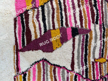 Load image into Gallery viewer, Handcrafted Moroccan Artistry | Azilal Rug in Pink, Grey, and Mustard Yellow
