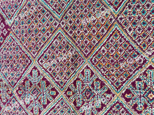 Handwoven Happiness | Purple Beni Ourain Rug from the Boujaad Region