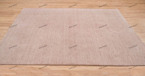 Soft Salmon Serenade | Quick Ship Handwoven Gabbeh Rug in Muted Pink | Multiple Sizes