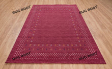 Load image into Gallery viewer, Handcrafted Moroccan Jewel | Vibrant Pink Gabbeh Rug with Tribal Motifs
