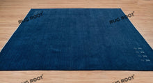 Load image into Gallery viewer, Modern Minimalism | Deep Blue Gabbeh Rug with Soft Pile and Subtle Detailing
