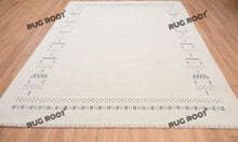 Load image into Gallery viewer, Modern Nomad | Handcrafted White Gabbeh Rug for Minimalist Spaces
