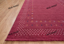 Load image into Gallery viewer, Handcrafted Moroccan Jewel | Vibrant Pink Gabbeh Rug with Tribal Motifs
