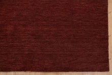 Load image into Gallery viewer, Rustic Warmth | Handwoven Wool Gabbeh Rug in Deep Burgundy
