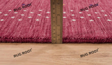 Load image into Gallery viewer, Handcrafted Moroccan Jewel | Vibrant Pink Gabbeh Rug with Tribal Motifs
