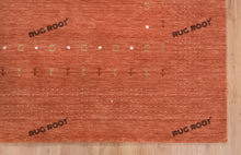 Load image into Gallery viewer, Desert Hues | Handwoven Low Pile Gabbeh Rug in Earthy Orange &amp; Rust
