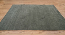 Load image into Gallery viewer, Olive Grove Tranquility | Handwoven Wool Gabbeh Rug in Deep Green
