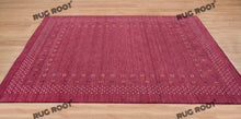 Load image into Gallery viewer, Handcrafted Moroccan Jewel | Vibrant Pink Gabbeh Rug with Tribal Motifs
