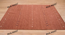 Load image into Gallery viewer, Handcrafted Haven | Red-Brown Gabbeh Rug with Subtle Orange Accents

