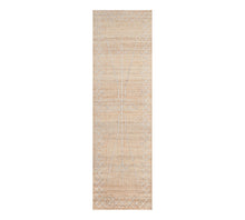 Load image into Gallery viewer, Handwoven Jute &amp; Wool Rug with Minimalist Line Design in Natural &amp; Ivory – Flatweave
