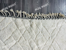 Load image into Gallery viewer, Bohemian Chic Rug | Handwoven Moroccan Wool in Creamy White Tones
