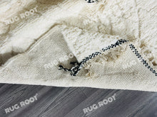 Load image into Gallery viewer, Bohemian Chic Rug | Handwoven Moroccan Wool in Creamy White Tones
