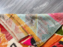 Load image into Gallery viewer, Bohemian Tapestry | Colorful Boujad Rug | Handcrafted in Morocco
