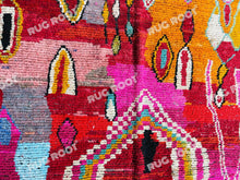 Load image into Gallery viewer, Vibrant Moroccan Azilal Rug | Handwoven Wool with Colorful Abstract Expression
