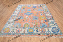 Load image into Gallery viewer, Rainbow Bloom | Handwoven Wool Rug with Playful Colors | Oushak Carpets
