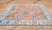 Load image into Gallery viewer, Rainbow Bloom | Handwoven Wool Rug with Playful Colors | Oushak Carpets
