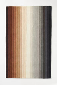 Gradient Hand Tufted Striped Rug Multiple Colors