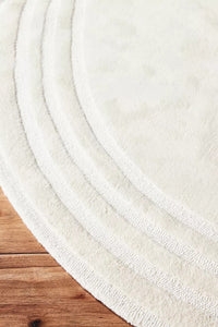 Hand Tufted Minimalist Rug - Kidney Bean Shape Cream | Hand-Tufted Rug USA