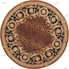 Load image into Gallery viewer, Hand Tufted Floral Leopard Design Rug 10x14 (Brown, Beige Color)
