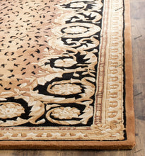 Load image into Gallery viewer, Hand Tufted Floral Leopard Design Rug 10x14 (Brown, Beige Color)
